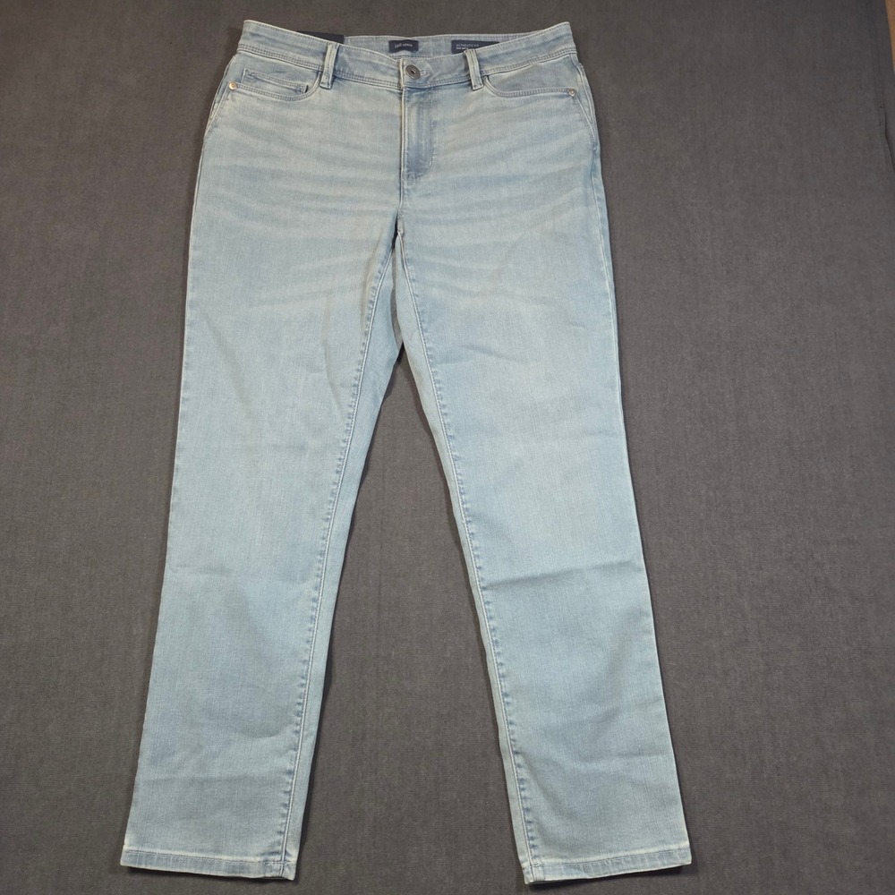 J.Jill Slim Ankle Jeans Womens 10 Light Blue Authentic Fit Horizon Wash Stretch